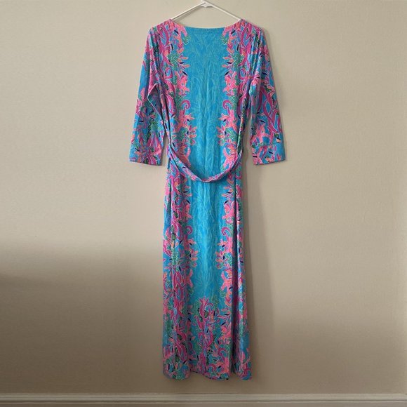 Lilly Pulitzer UPF 50+ Carabella Chillylilly Midi Dress NWT - Picture 7 of 10